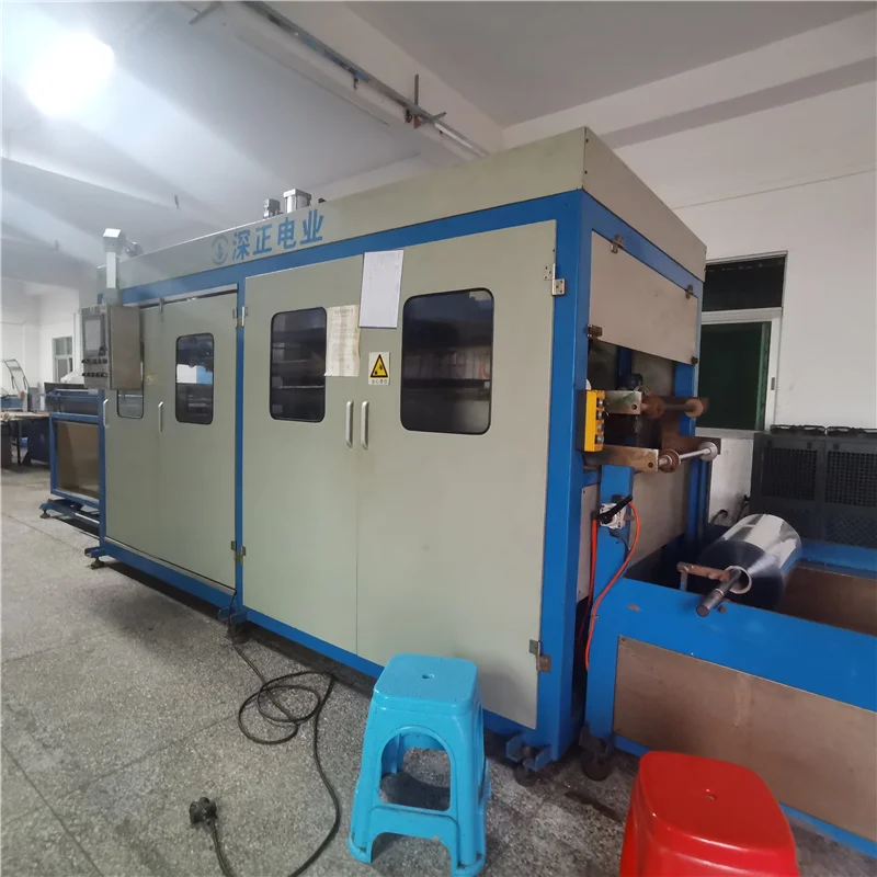 Used Fast Food Box Forming Fully Automatic Thermoforming Recycled Plastic Pallet Making Machine