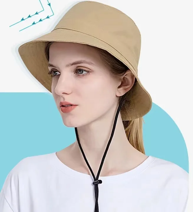 Panama Male and Female Fisherman Bucket Hat Sun Protection Mountaineering Fashion Outdoor Hat Quick Drying