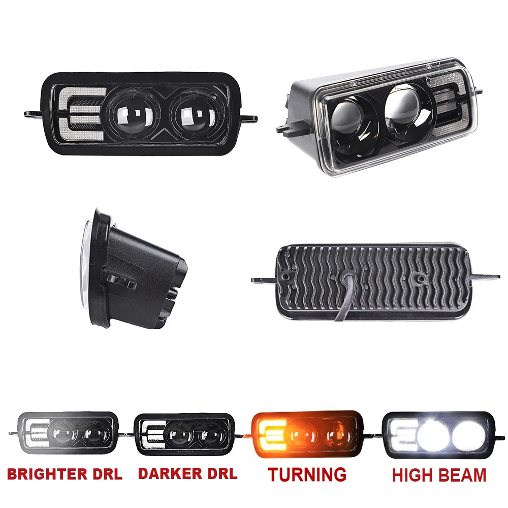 LOYO 4X4 Off Road Fog Lights Russian Version Square Led Light Waterproof Ip 67 100W Driving for Lada Urban Niva