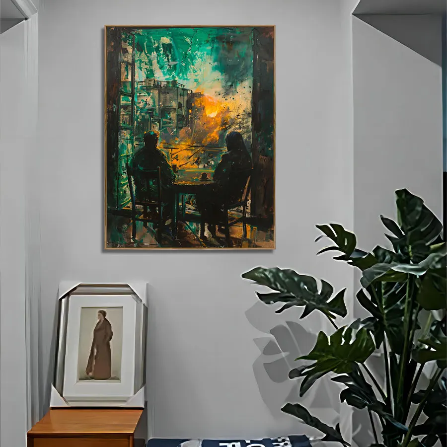 Original Art Modern Style Handpainted Oil Portrait Canvas Painting Custom Figure Hotel Home Wall Decor