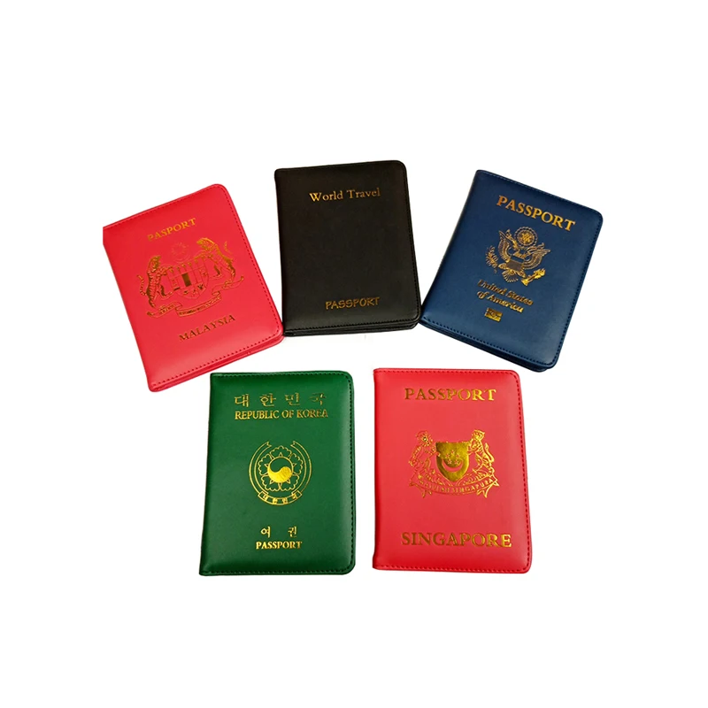 Wholesale personalized united states passport case travel passport cover mens id card passport holder wallet