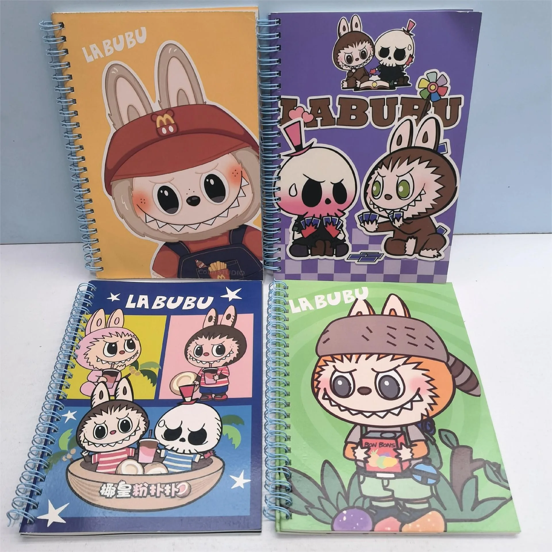 Yubon 2024 Trending Products Labubu Notebooks A5 Coil Notebook Promotional Gifts Back to School Students Stationery Supplies