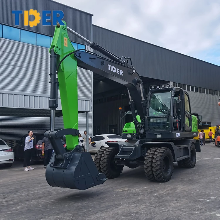 FAST DELIVERY wheel excavator machine 15000 kg Hydraulic Digger wheel excavator 15 ton with EPA engine