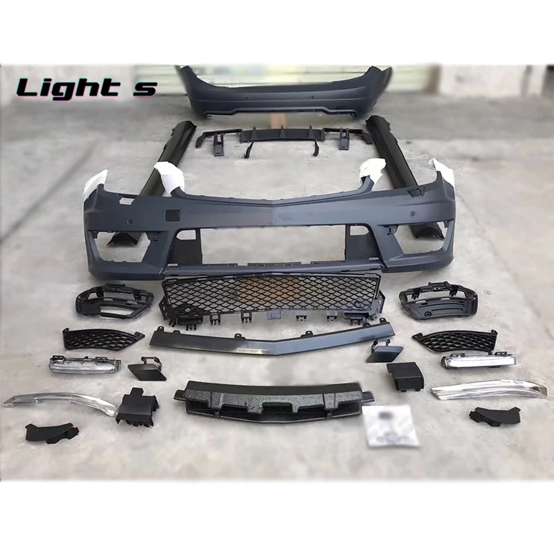 High quality auto body kit include front rear bumper assembly for Mercedes Benz C W204 2008-2014 up to C63  AMG style