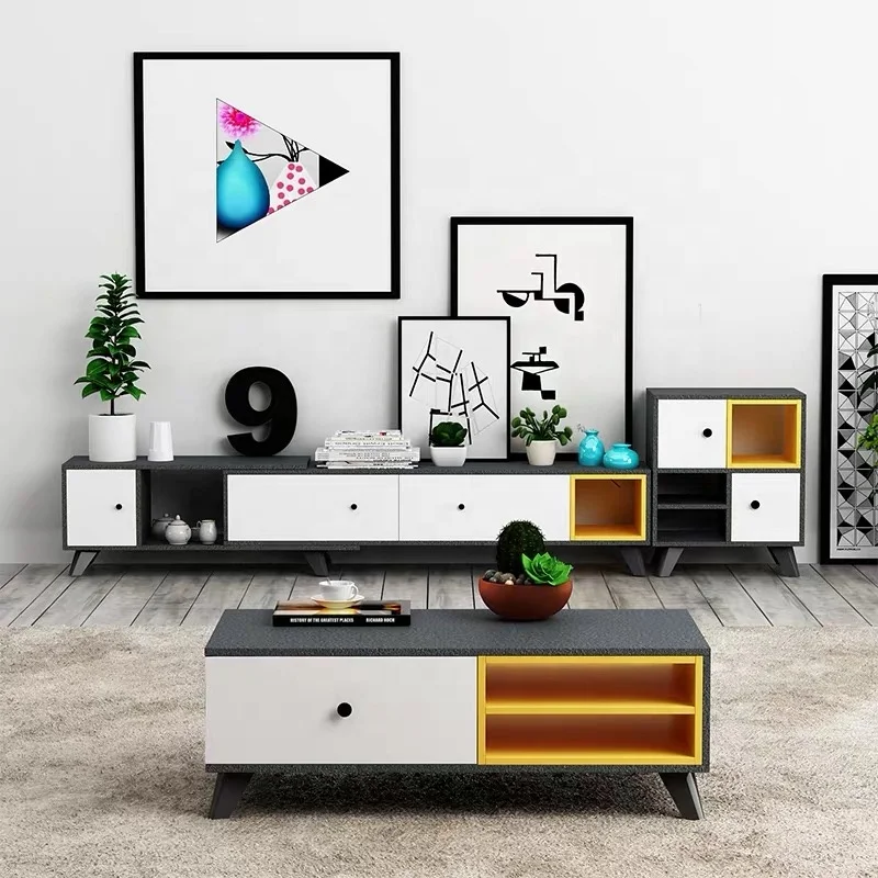 Modern Design Wholesale Wood Wooden Top Sofa Center Tea Coffee Table For Living Room Furniture