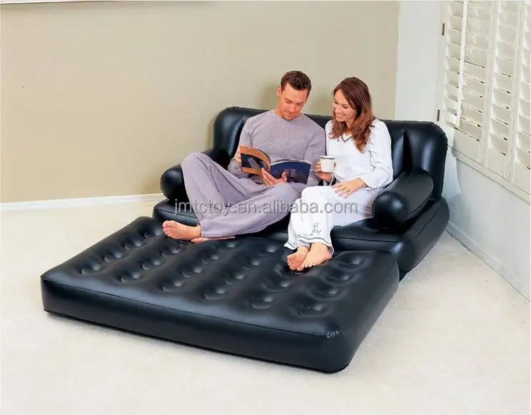 Foldable Double Sleeping Pad Inflatable 5 in 1 Multifunctional Bed Sofa
