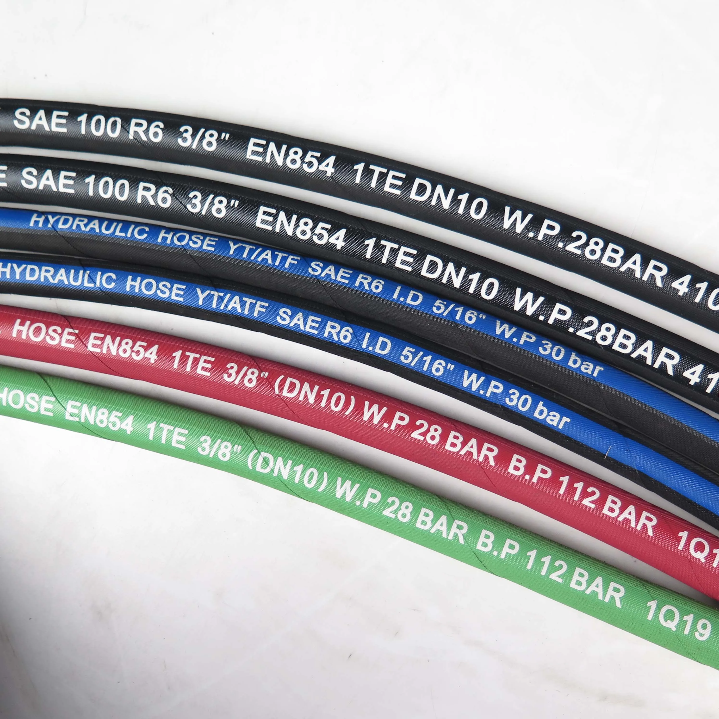 1/4 inch yellow cloth surface SAE 100 R6  water hose