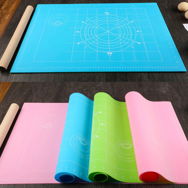 kitchen counter silicone Rolling Mat with high quality wholesale fondant mat silicone for baking