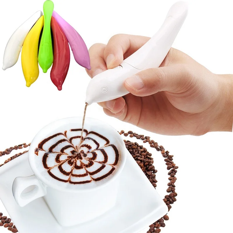 Wholesale Portable Electrical Coffee Latte Art Carving Spice Pen Or Drawing Pen