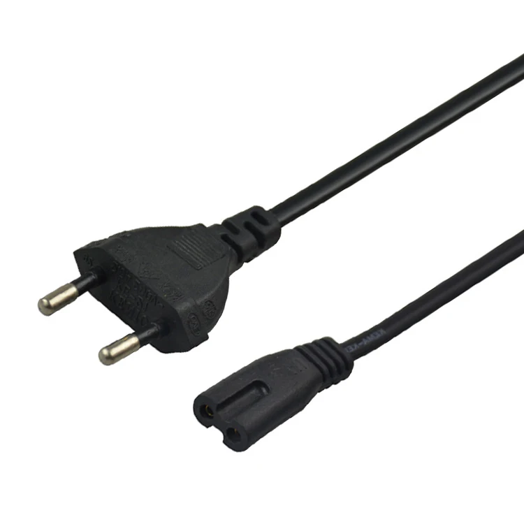 SIPU high quality european 2 pin power cord computer eu power cable
