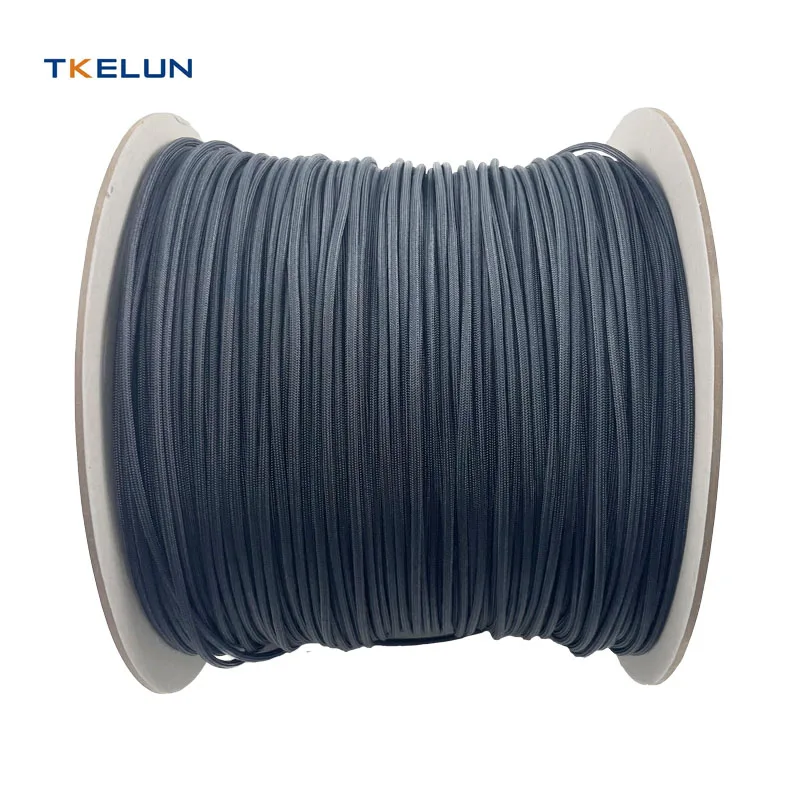 Fire Proof High Strength Black Aramid Double Braided Rope