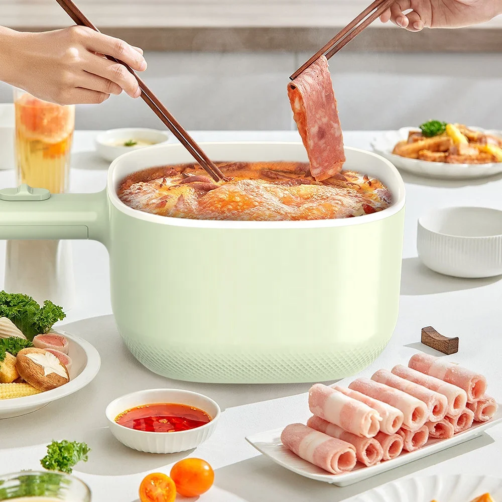 Household Cooking 2.6L Hot Pot Portable Electric Multi Cooker Pot