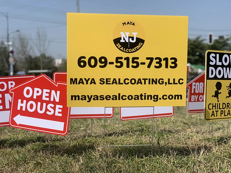 custom security yard signs Waterproof campaign signs lawn corrugated plastic Sheet fluted yard sign