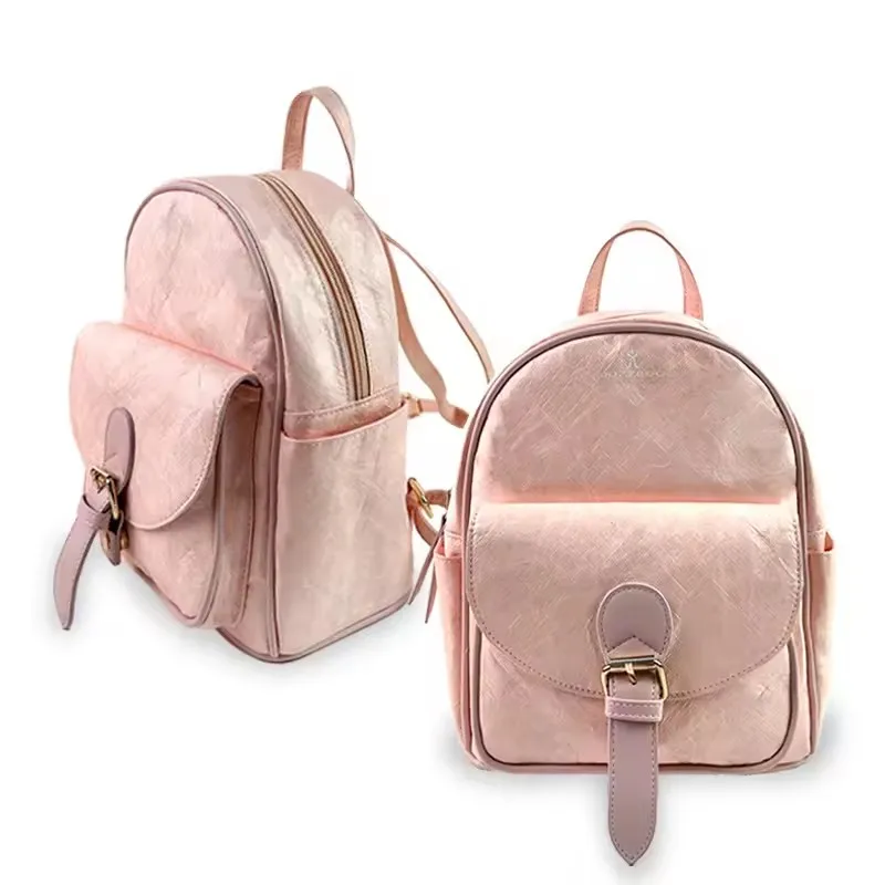 Custom logo 1070d vegan recycled natural biodegradable waterproof tyvek dupont paper eco friendly sustainable backpack for girl