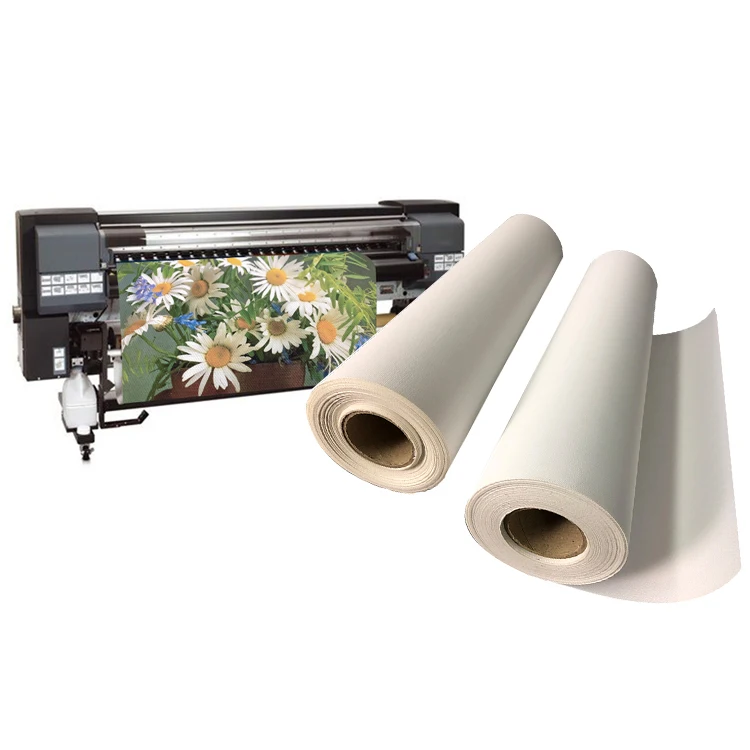 Inkjet 360gsm Matte Poly Cotton Printable Canvas Roll for Printing Pigment Dye