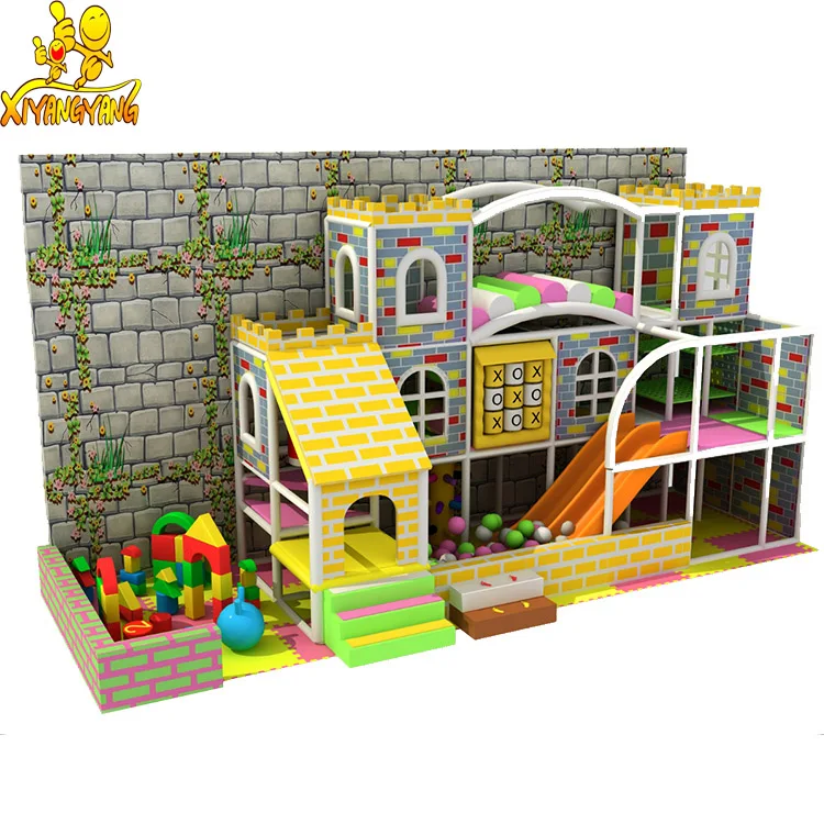 Castle style Multifunction Kids Play Centre Small Indoor Soft Playground