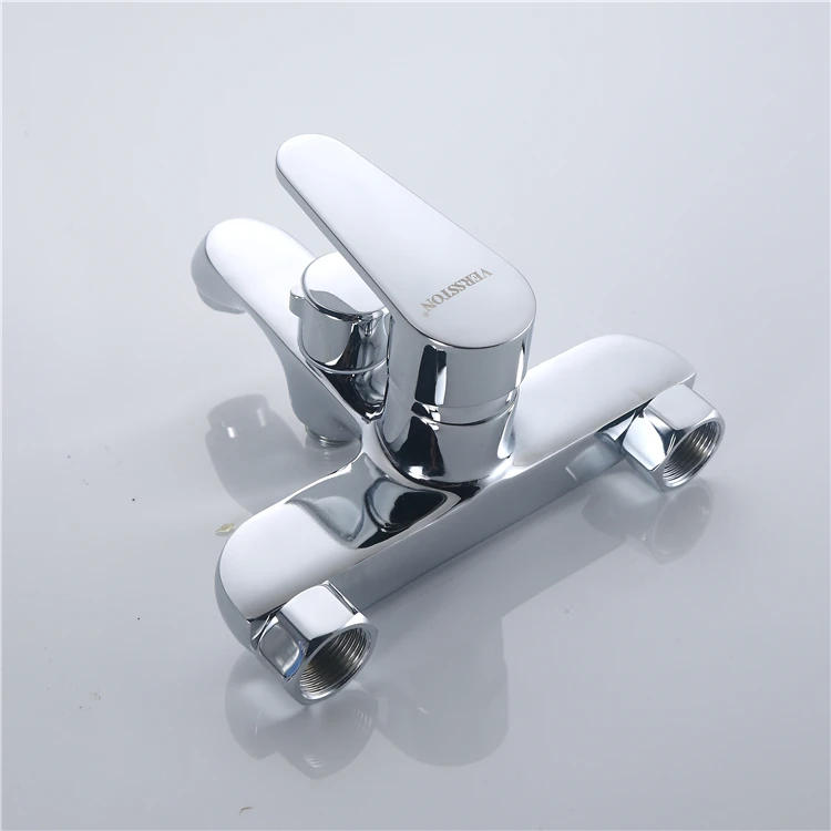 High Quality Chrome Bathroom Waterfall Faucet Brass Shower Mixer Set