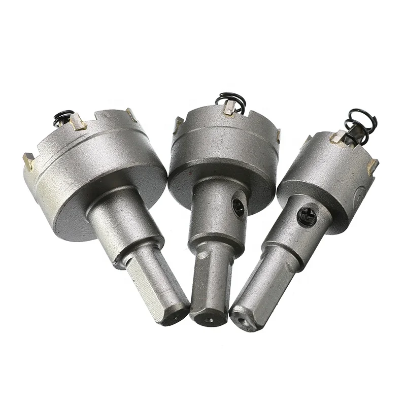 
6Pcs HSS Hole Saw Set Carbide Tip TCT Core Drill Bit Hole Saw Power Tool Accessories For Alloy Stainless Steel Cutter 