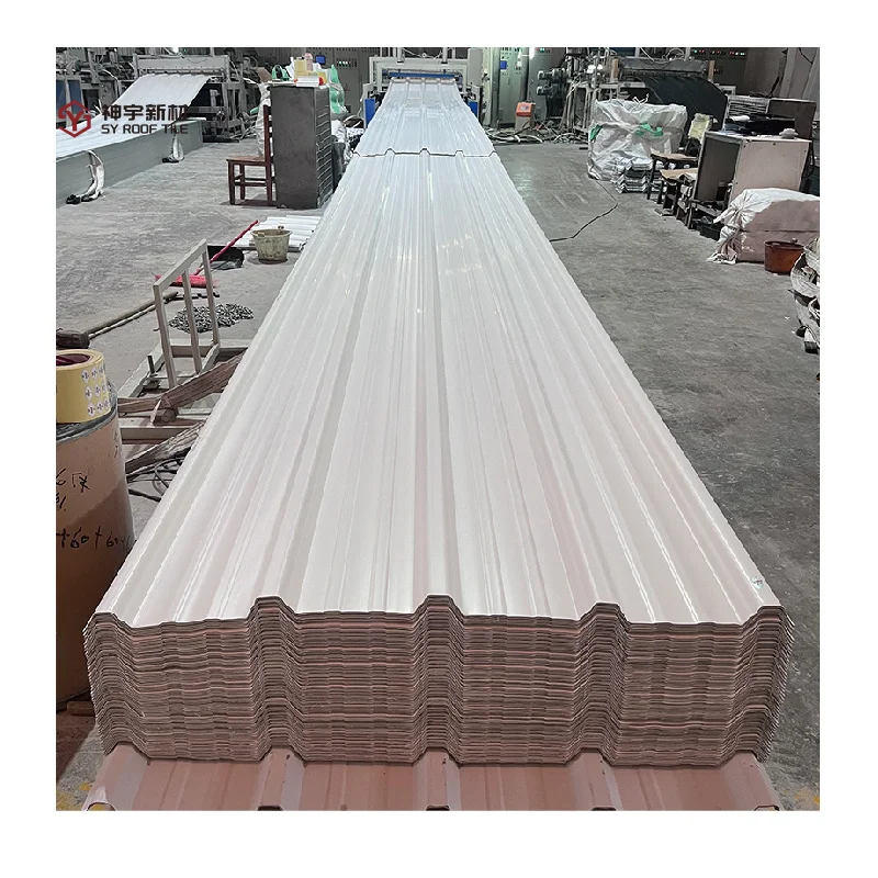Chinese Nabyfactyrer Wholesale Heat Insulation Corrugated ASA Layered UPVC Roof Tile Sheet Plastic Roofs Tiles
