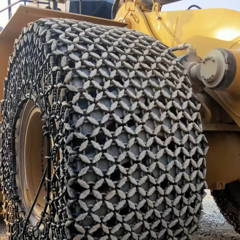Quarry used Strong Link Loader Truck Tire Protection Chain
