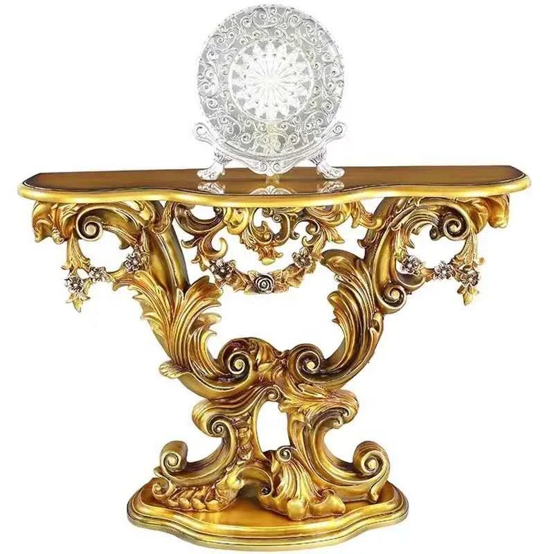 
European livingroom furniture italian classical passageway console table and entrance table for majilis 