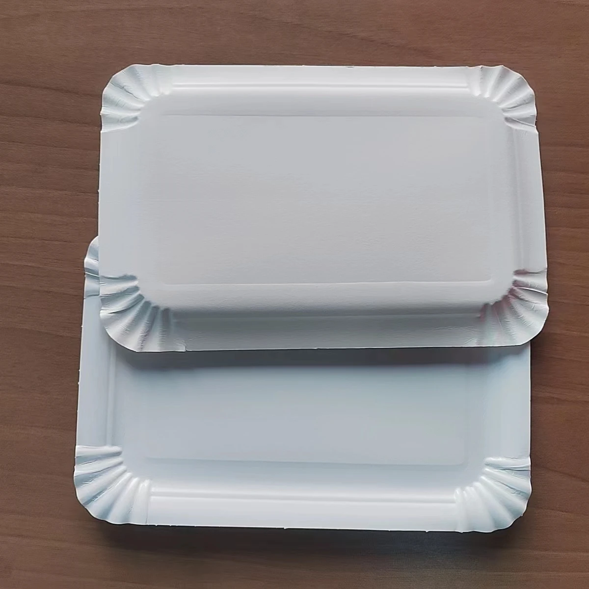 Paper Plate Cheap Eco-friendly 100% Compostable rectangle Paper Plates for Cakes Dessert