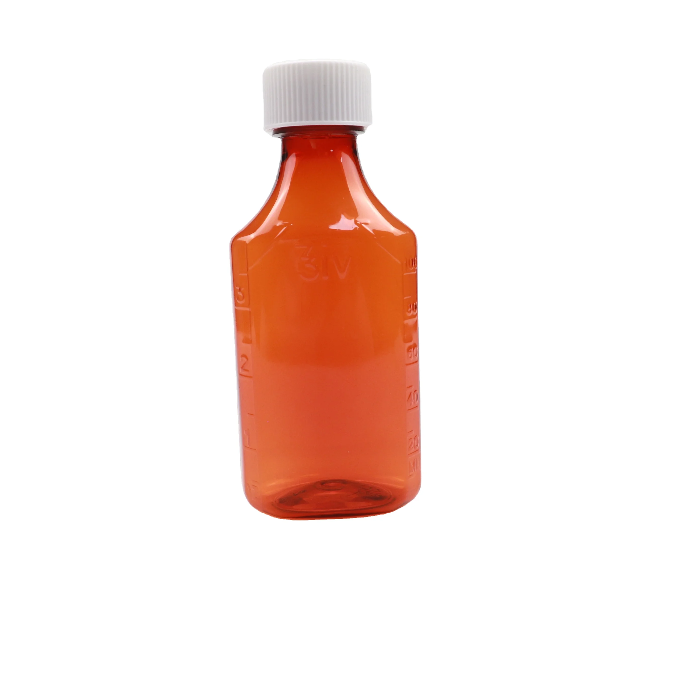 6ml 120ml 240ml Oval Plastic Liquid Medicine Bottle Amber Plastic Bottle Syrup Pharmacy Bottle 12oz 16 Oz Oval child proof bo