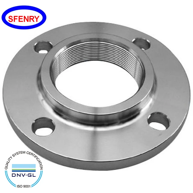 Sfenry Forged Carbon Steel ASTM A105 Threaded NPT Class 150 RF Flange ANSI B16.5