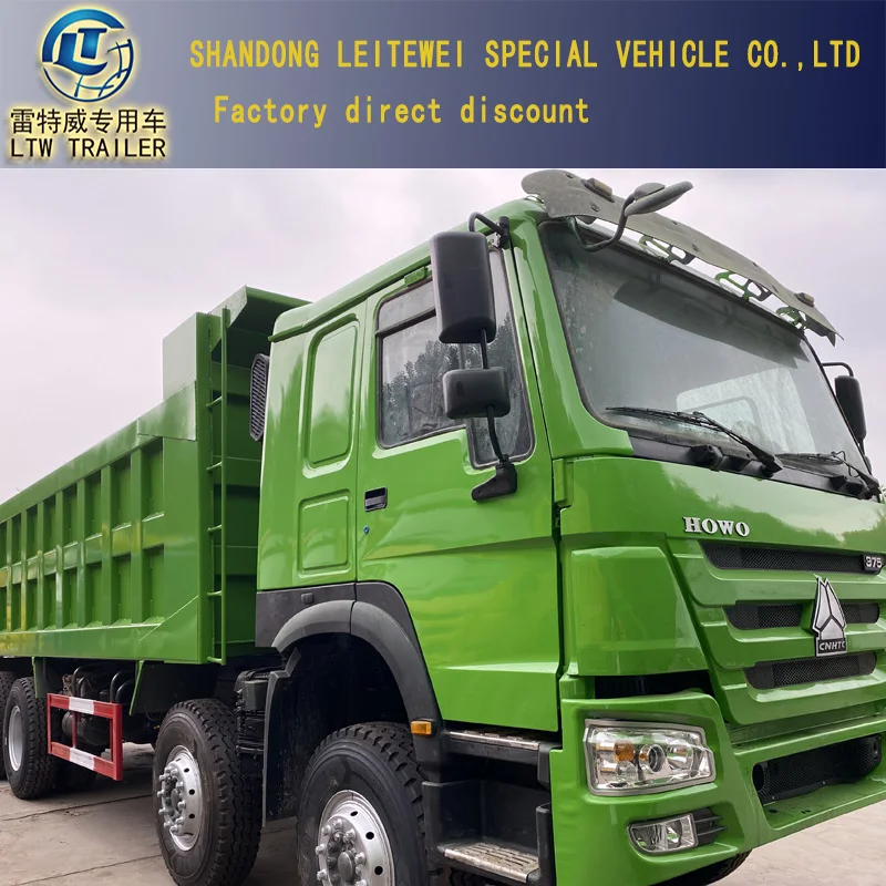 Factory Direct Sales Used Sino right hand drive 371HP 375HP 12 Wheel  Tipper Heavy HOWO Truck Dump Truck for Sale