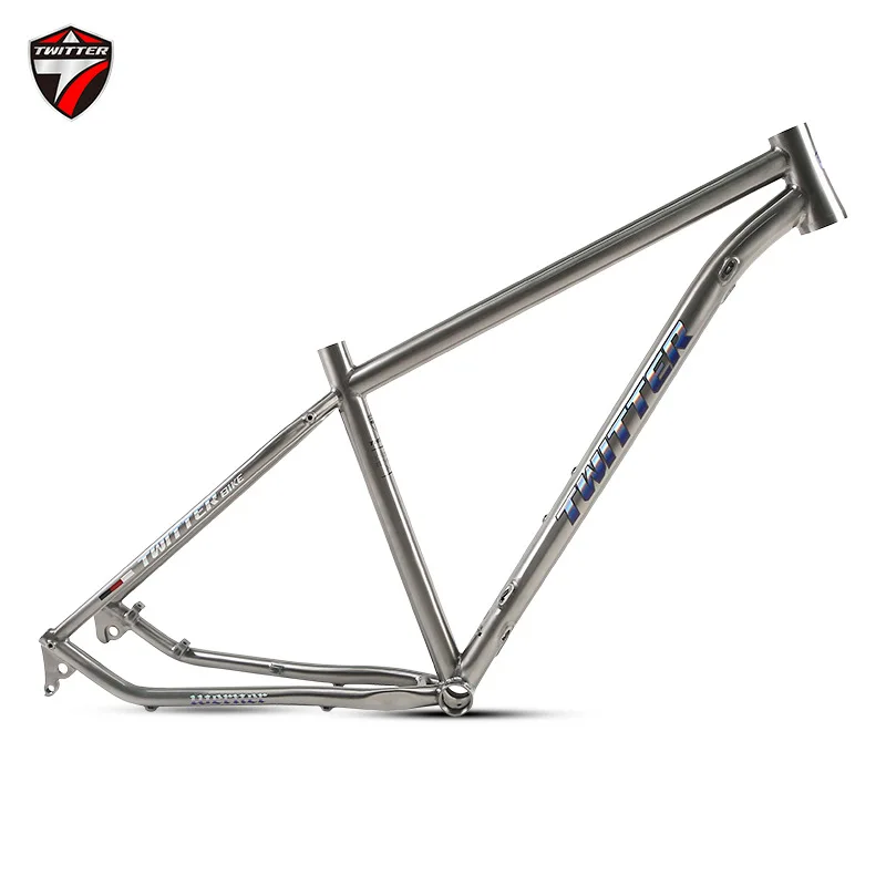 OEM High Quality TWITTER WERNER Adult Disc Brake 27.5 29 Inch Titanium MTB Mountain Bike Frame Bicycle Frame