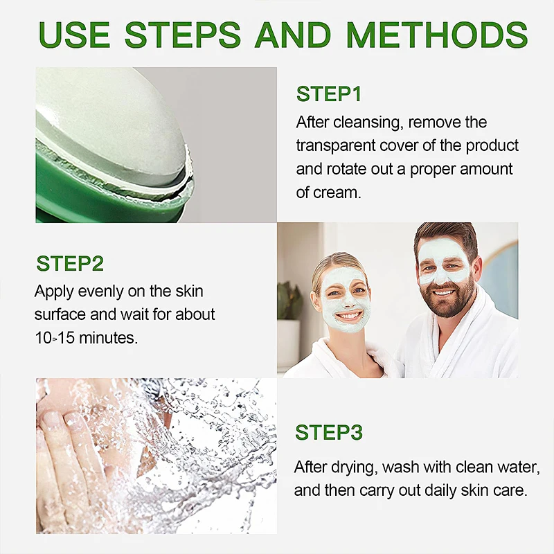 2024 Good Products Moisturizing Vitamin C Vegan Green Tea Facial Clay Shrink Pores Mask Skin Stick Functional Facial Mask