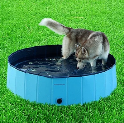 80*20cm Foldable  Durable PVC Dog Bathing Pool Pet Swimming Water Pool