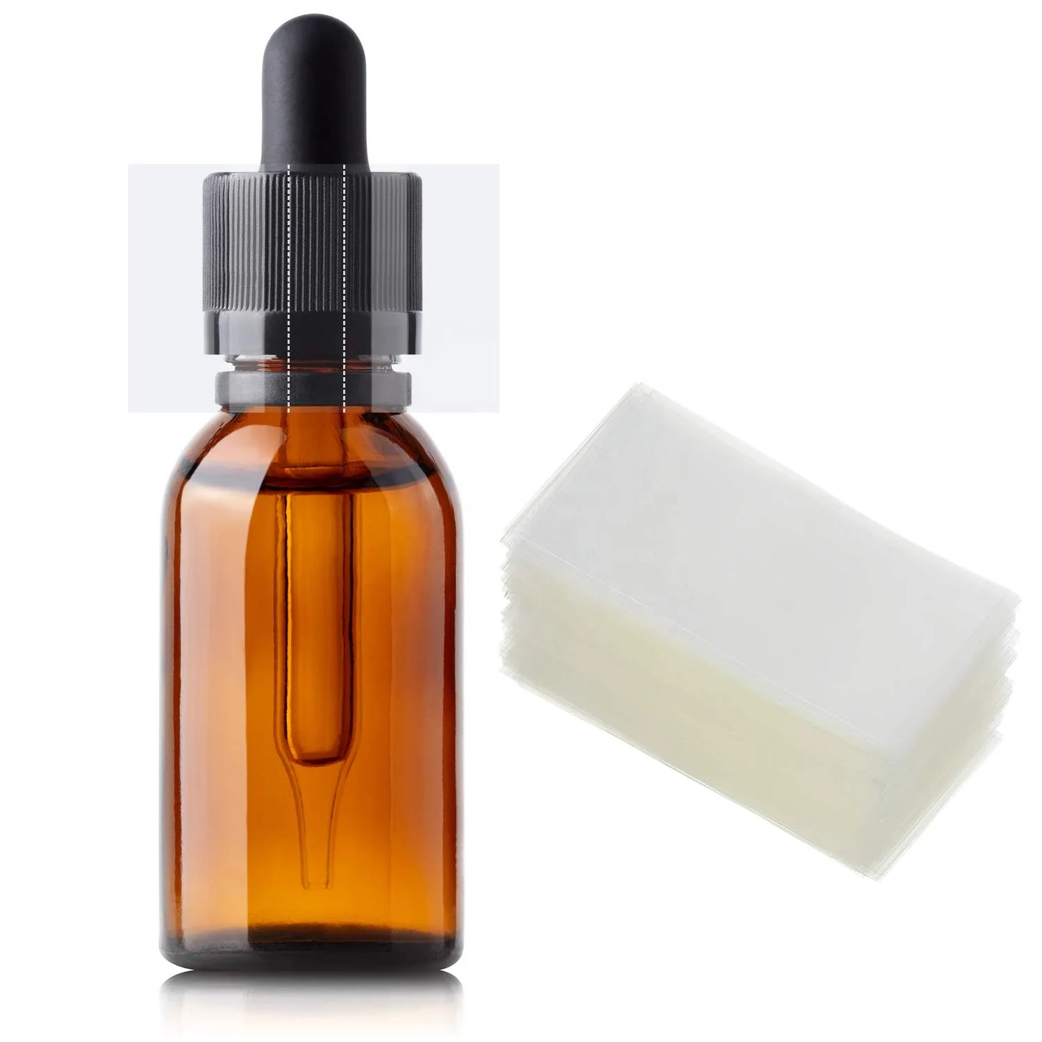 Printing Plastic POF PVC pet heat shrink band clear shrink wrap film sleeve for bottle