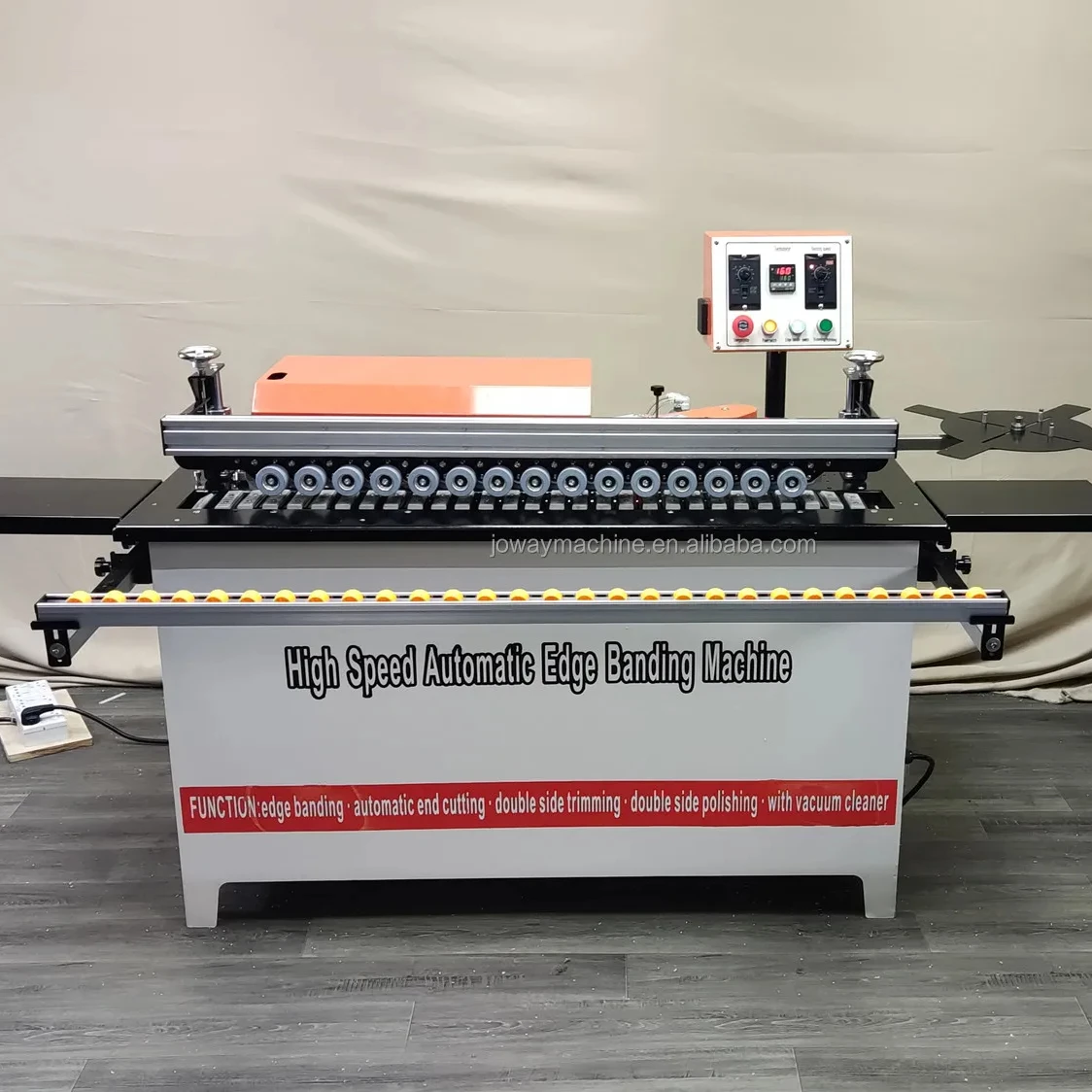 237 Auto Plywood Woodworking Edge Banding Double Buffing Machinery With Scraping Function MDF Edge Bander Machinery