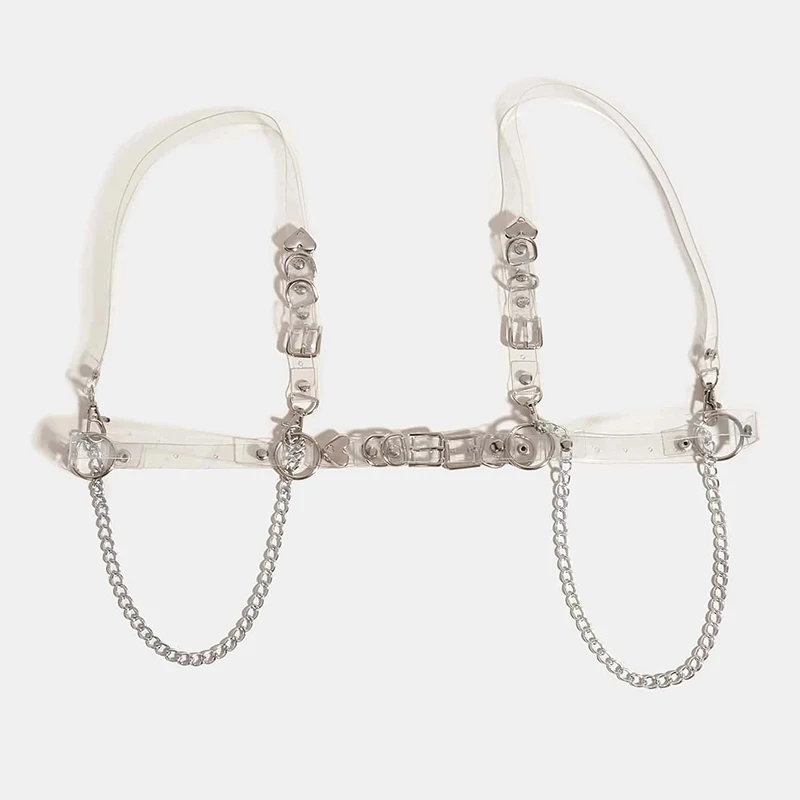 Модный пластиковый прозрачный ремень из ПВХ, мягкие прозрачные ремни, женский ремень из ПВХ, ремни с боковой цепью