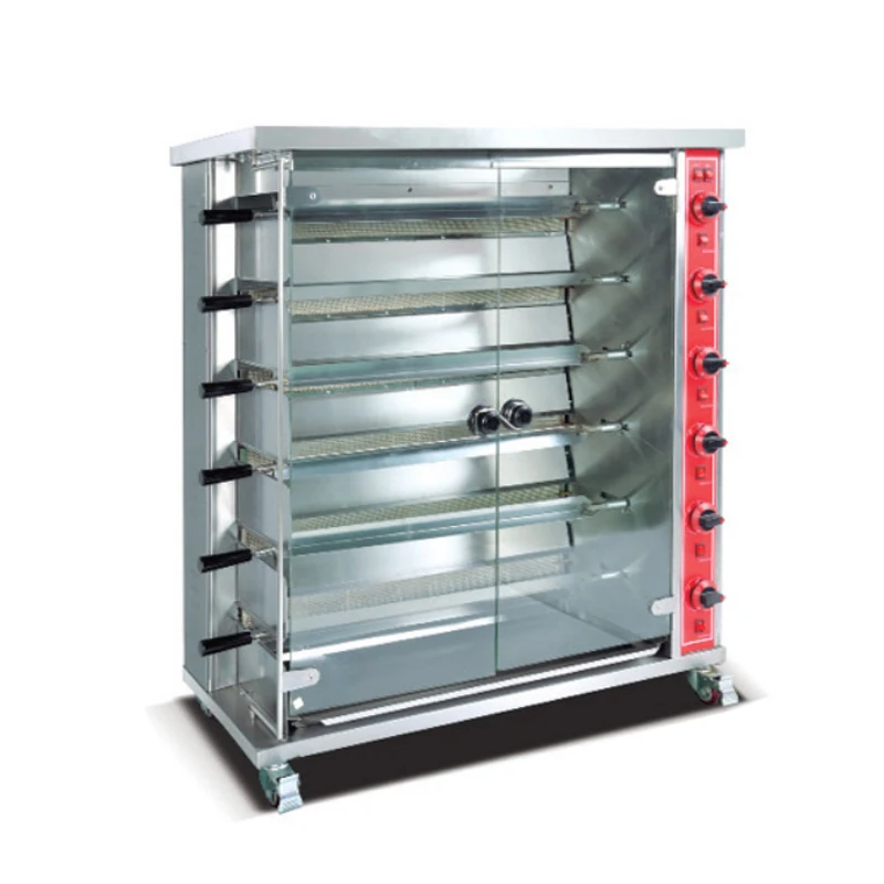 Horus powerful high efficiency silver electric rotisserie oven with CE certification