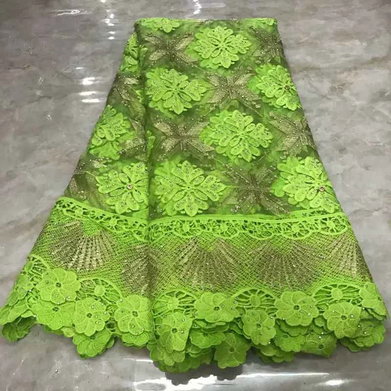 AL2509  nigerian lace fabric 2019 beautiful french lace african lace stones fabric tulle net for women dresses