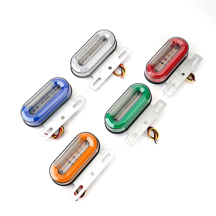 Truck clearance lights red white amber waterproof 12V-24V LED side marker light for lorry tractor truck trailer