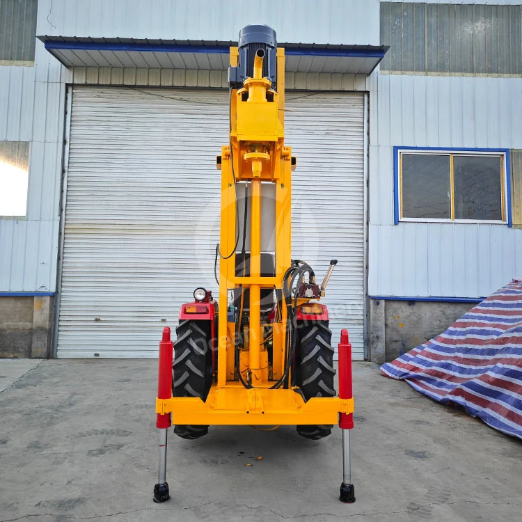 OCEAN Tractor Mounted Drill Machine Hydraulic Water Well Drill Rig for Mine Without Compressor