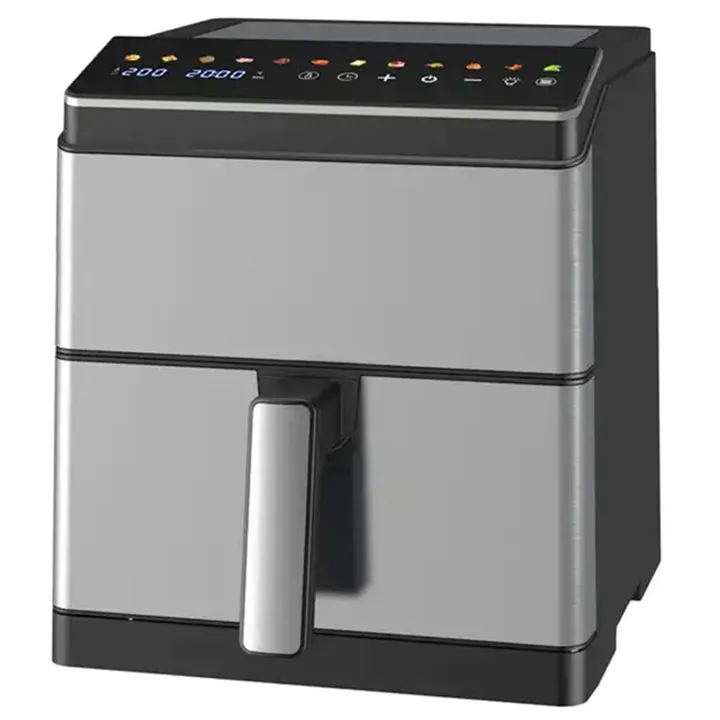 Double heater dual heating tube  Digital Touchscreen 6L/8L Large Air Fryer Family Size Hot Air Fryer