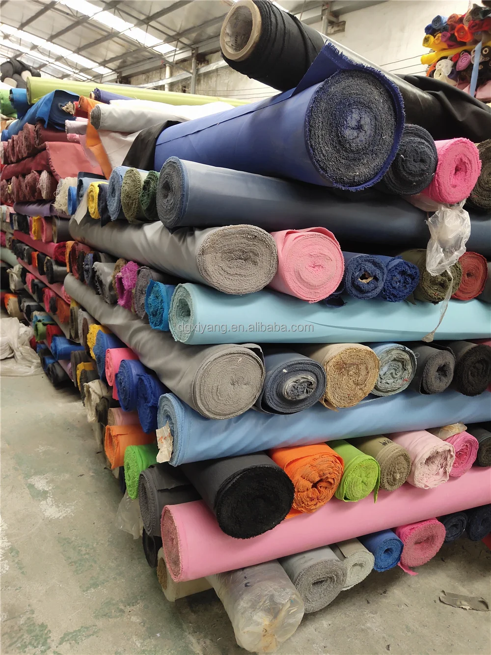 100% Polyester Oxford Fabric with PVC Coating Lightweight Waterproof and Dyed Pattern for Upholstery Stock Lot
