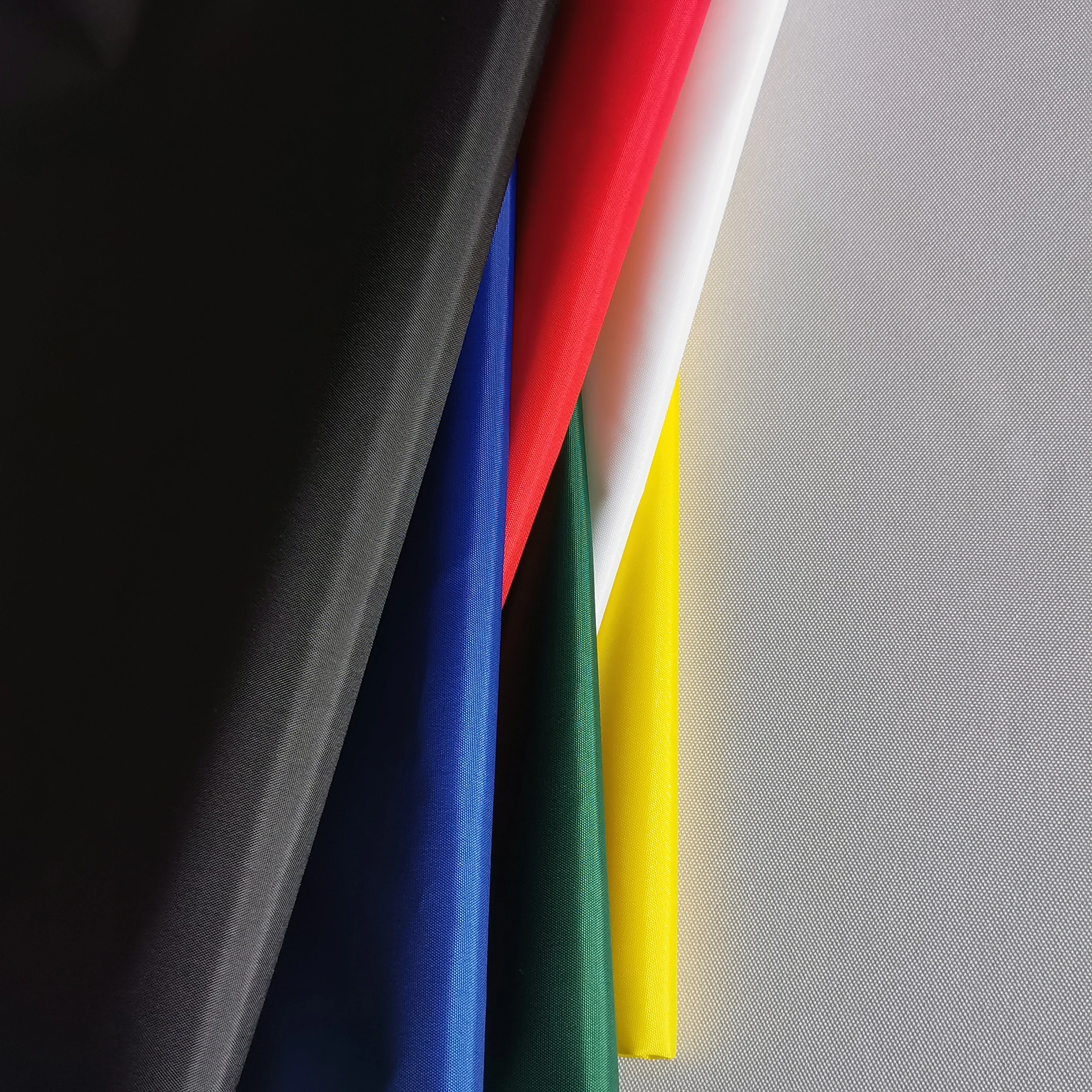 Custom made 100% polyester dobby 210D coated PU oxford fabric for outdoor bags