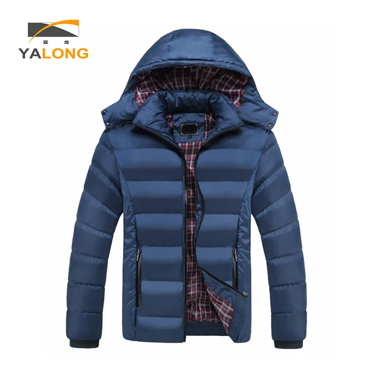 2020 Wholesale thick winter autumn sublimation casual men quilted coat blue bomber jacket
