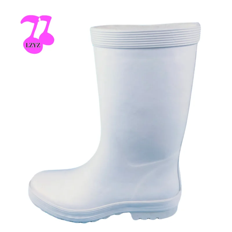 LZYZ white welly boy wellington cheap galoshes rain men shoe gumboots ladies wellies rubber rain yellow boots men