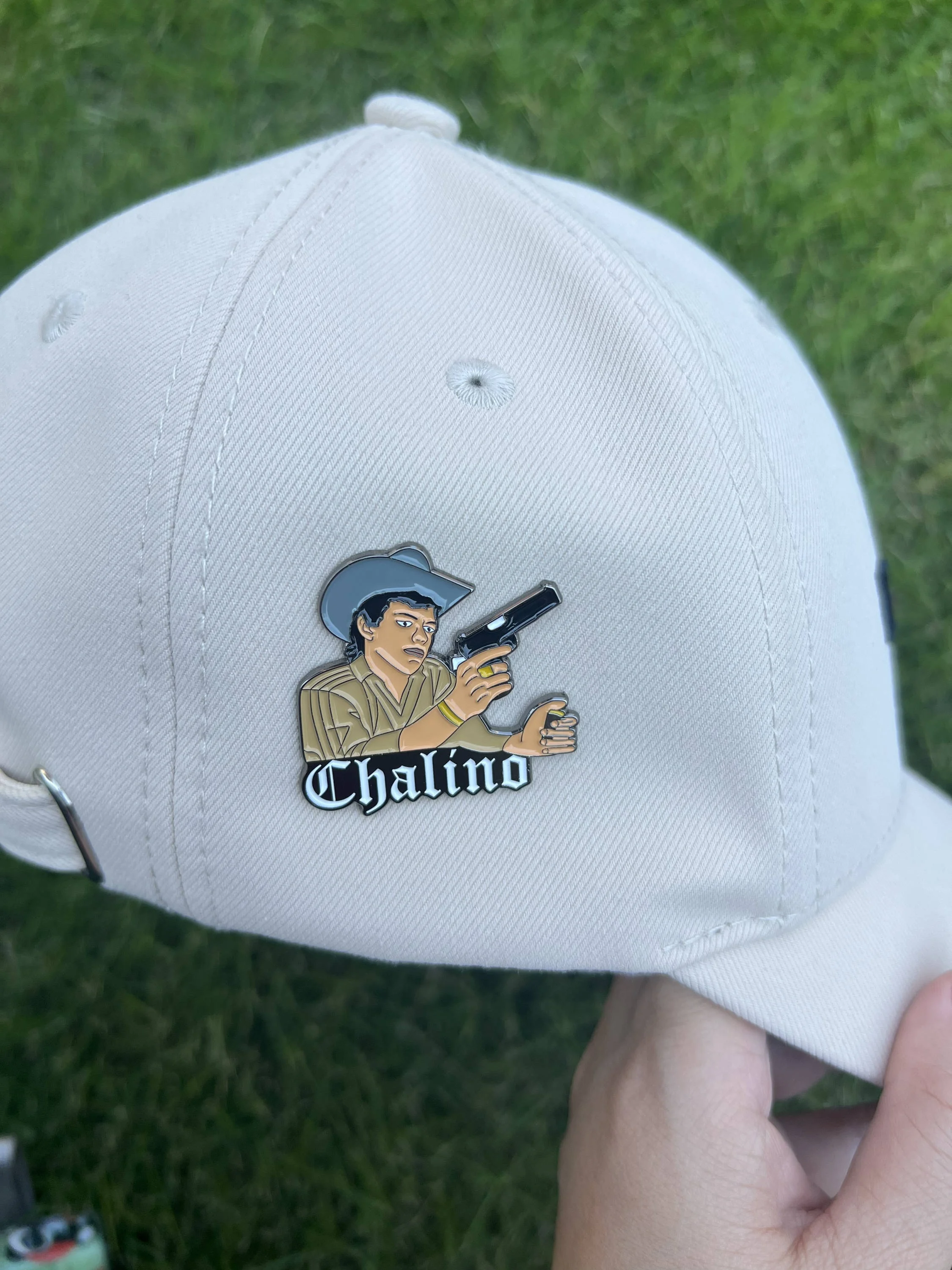 Custom Hot Sale Frame Dye Black Snapback Fitted Hat Pins Chalino Hat Pin