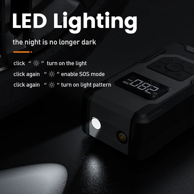 Cordless Dual Tire Inflators Portable 12V Air Compressor For Car Battery Air compressors Electric Pump Hot sale