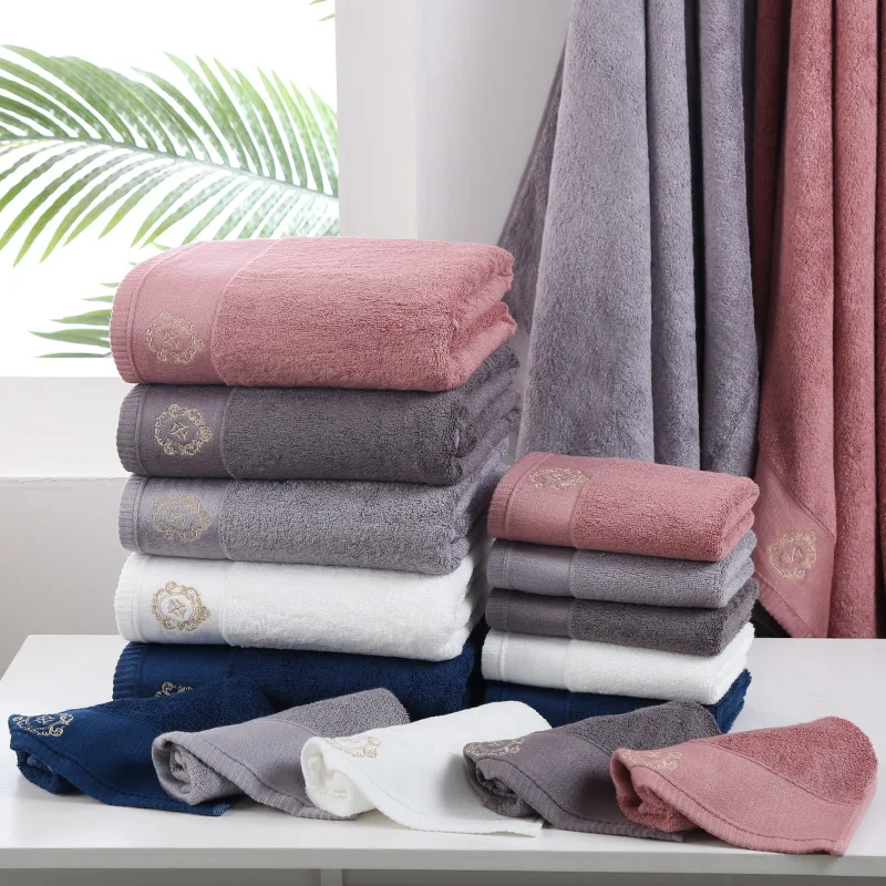 Custom Luxury White 100% bamboo Bath Towels Large Cotton Highly Absorbent Hotel Spa Collection Bathroom Terry Towel 