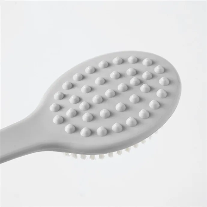 
Bathroom Shower Long Handle Soft Scrubber Back Brush with massage point 