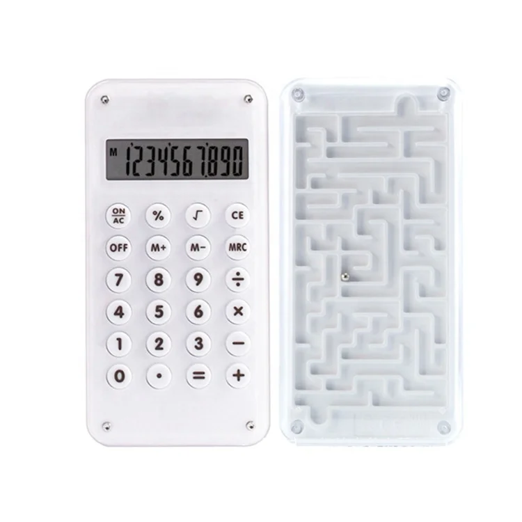 Labyrinth Maze Game Calculator Kids Cute Gifts Mini Pocket Funny Fancy Present 8 Digits Portable Wholesales Calculator