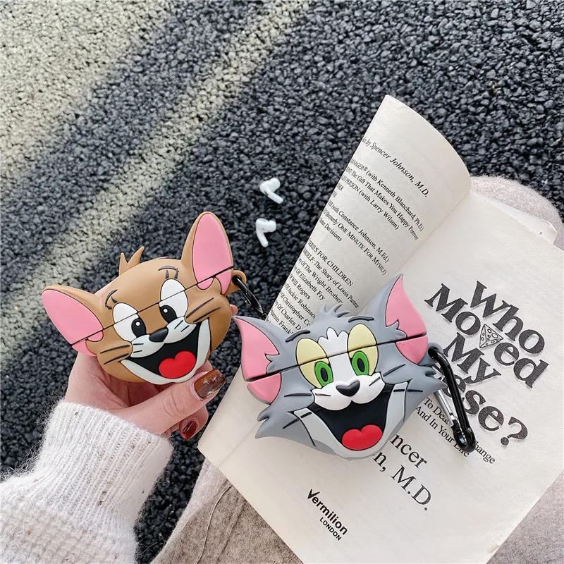  Милый 3D силиконовый защитный чехол Tom Jerry для Air Pod Apple Airpods